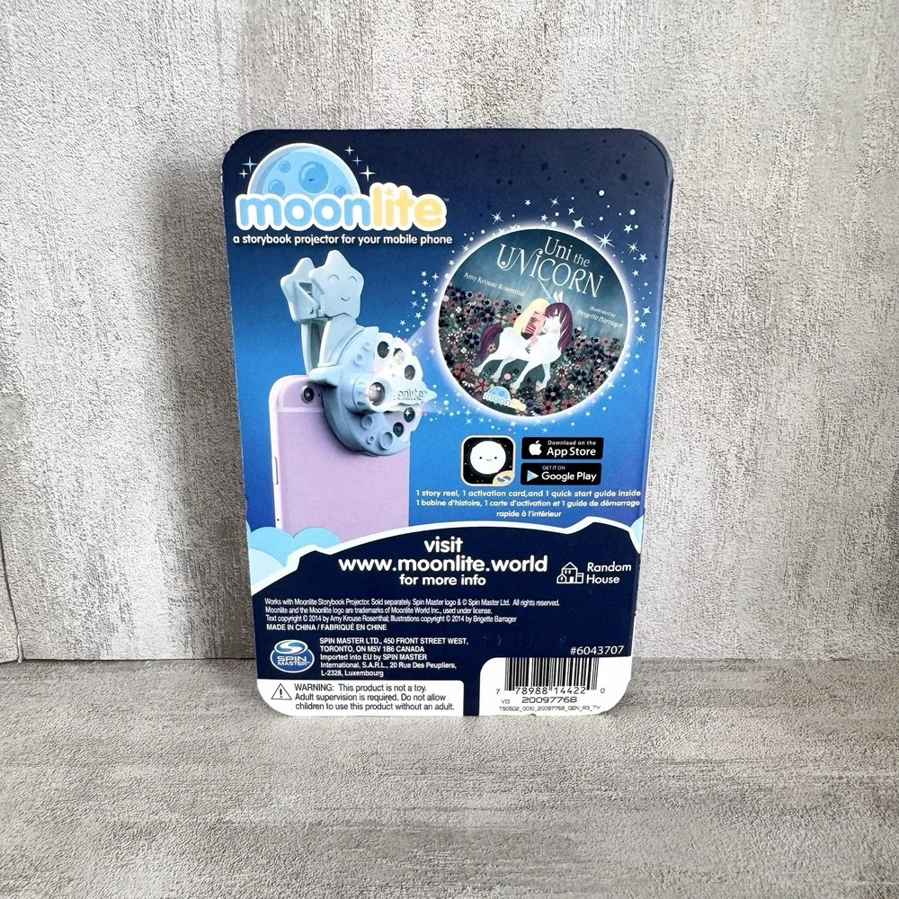 Moonlite Uni the Unicorn Story Reel for Smartphone Storybook Projector